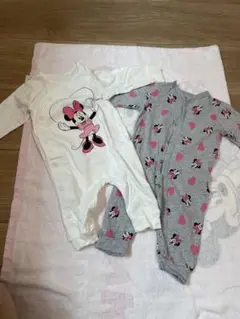 H&M ミニーマウスロンパース・パンツセット　長袖