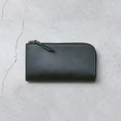 や*ん様 ルバートアンドコー　カードが立つ財布　スミス　栃木レザー　ブラック