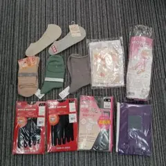 ♢N463 靴下 半靴下 タイツ カラータイツ まとめて レディース