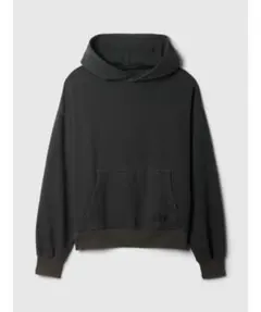 gap ギャップ オーバーサイズ ヘビーウェイト ロゴ　パーカー 黒　ブラック