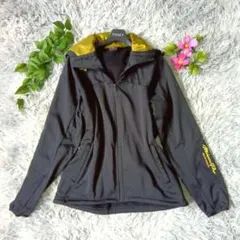 【MizunoPro】ウィンドブレーカー 黒/金 フード Lト レーニングウェア