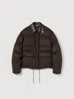 auralee BABY CAMEL FLANNEL DOWN BLOUSON