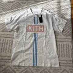 【新品未使用】KITH Co Tee ホワイト/ブルー Mのサムネイル
