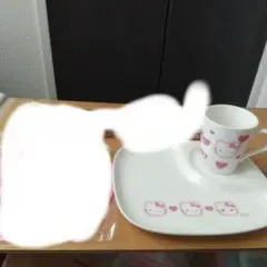 未使用 ハローキティ マグカップ&プレート