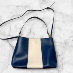 ✨美品✨ジャンニノターロ レザー ハンドバッグ ショルダー付き ブルー