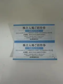名古屋鉄道 株主入場ご招待券 2枚セットのサムネイル