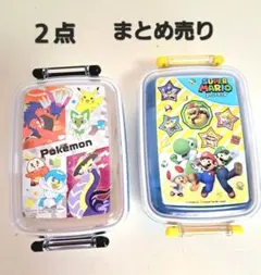 「値引き」ポケモン スーパーマリオ 弁当箱２点まとめ売り