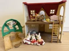 【まとめ売り】はじめてのシルバニアファミリー お家・家具・人形・小物セット