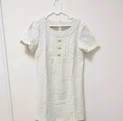 Aylesbury 半袖　ワンピース　ホワイト　花柄　aylesbury