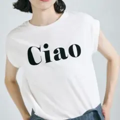 cocaフロッキープリント 半袖 フレンチスリーブ Tシャツ ホワイト Mサイズのサムネイル