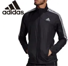 送料無料 新品 adidas マラソン 3ストライプジャケット 2XO BLK