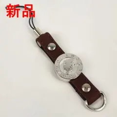 【新品】ハンティングワールド エンブレムコレクション 携帯ストラップ ブラウン