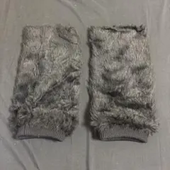 ブラックファーレッグウォーマー