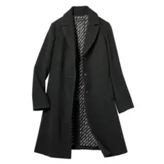 Lサイズ JEUDE JUNKO デザイナーチェスターコート ブラック