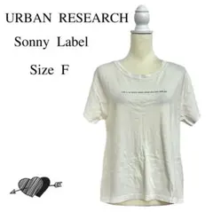 【アーバンリサーチ】レタリング Tシャツ ロゴ トップス 半袖 レディース 白のサムネイル