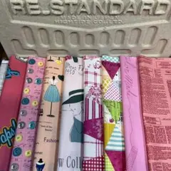 小関鈴子　YUWA Ｋ４９　ピンク系　コットン100％ シーチング生地