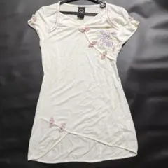 OZZ ONESTE 半袖Tシャツ アイボリー チャイナ風