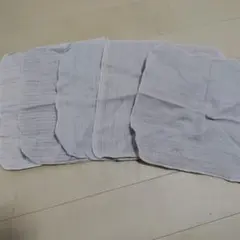 ガーゼハンカチ 5枚セット　残糸タオル