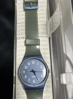 Swatch アナログ時計 ブルー/グリーン
