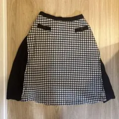 スカート　チェック