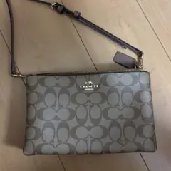 COACH コーチ ショルダーバッグ シグネチャー 斜め掛け ブラウン