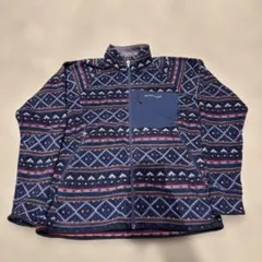 モンベル クリマプラス100 プリント フリースジャケット　M 美品