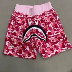 A BATHING APE ピンクカモ シャーク ショートパンツ