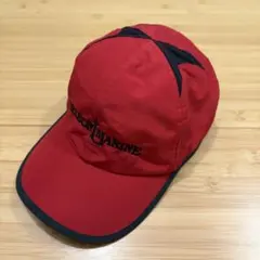 90sヴィンテージ Outdoor Cap 企業物 ナイロンキャップ マリン 赤のサムネイル