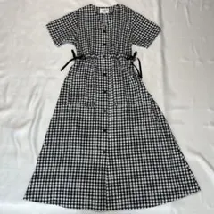 美品✨ギンガムチェック半袖ワンピース Arnold Palmer L