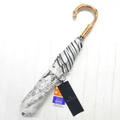 ビューランスカリグラフィー刺しゅう柄晴雨兼用パラソル傘 新品未使用