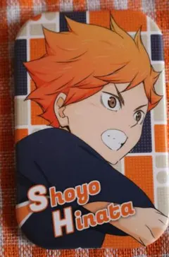 ➕ハイキュー➕　日向翔陽　横顔　　スクエア　缶バッジ