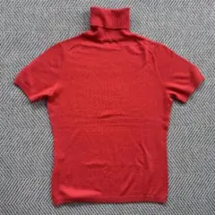 100%カシミヤ　 SOFUOL　半袖シャツ　レディース　タートルネック