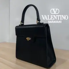 バレンチノガラバニ/VALENTINOGARAVANI レザー ハンドバッグ 黒のサムネイル
