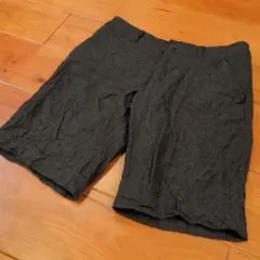 表地ウール１００% ダークグレー ハーフパンツ　無印良品　サイズ６４　Мサイズ