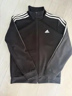 adidas ブラック ジャージジャケット