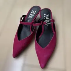 新品タグ付き　ZARA ポインテッドトゥ 35 ピンク