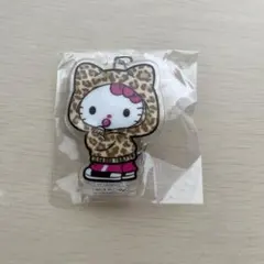 ハローキティ アクリルキーホルダー 豹柄 フードGAL