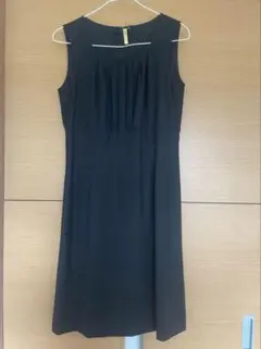 （発送可）２０日まで　K.T KIYOKO TAKASE 黒のノースリーブワンピのサムネイル