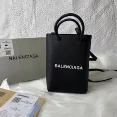バレンシアガ ショッピングフォンホルダー ショルダーバッグ t2