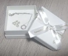 Samantha Tiara K10WG ハートピアス（パール付）&ネックレス