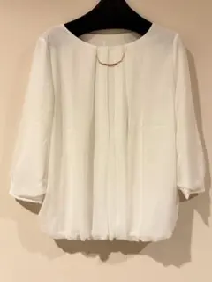 オリヒカ　ホワイト 七分袖 ブラウス