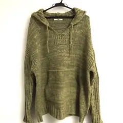 美品！SLY⭐️ニットパーカー⭐️カーキ