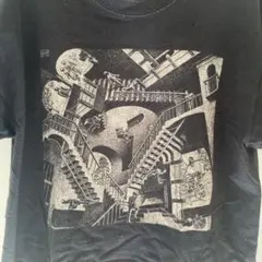 GILDAN エッシャーTシャツ　M.C.ESCHER