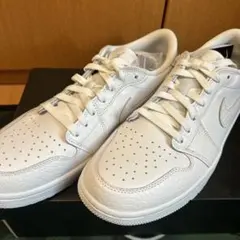 エア ジョーダン 1 LOW G ゴルフシューズ　ホワイト ナイキ JORDAN BRAND AIR JORDAN 1 LOW G WHITE/PURE PLATINUM-GUM MED