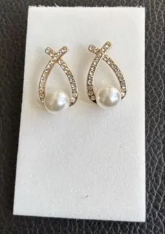 淡水パール付きシルバー925ピアス