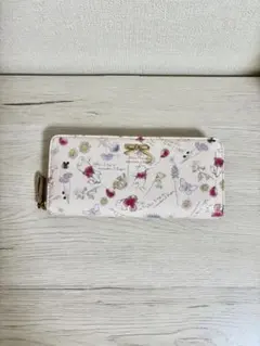 【プーさん 長財布】 ピンク、花柄、ラメ入り