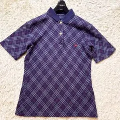 超希少✨️BURBERRY ノバチェック ホースロゴ 金ボタン ポロシャツ M
