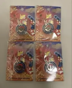 ポケモンセンター ロゴピンズ ヒロシマ限定 ギャラドス ピカチュウ 4個