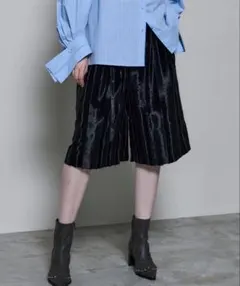 メゾンスペシャル】Hem Lace Velour Shorts - メルカリ