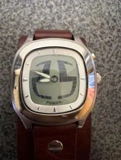 FOSSIL フォッシル 稼動 JR-8292腕時計 レッド文字盤 96 - メルカリ